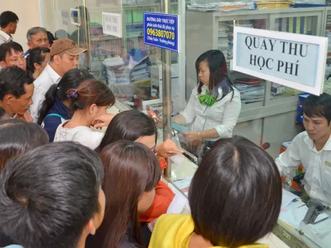 Nhà trường thu tiền học 2 buổi/ngày không quá 150.000đ/tháng